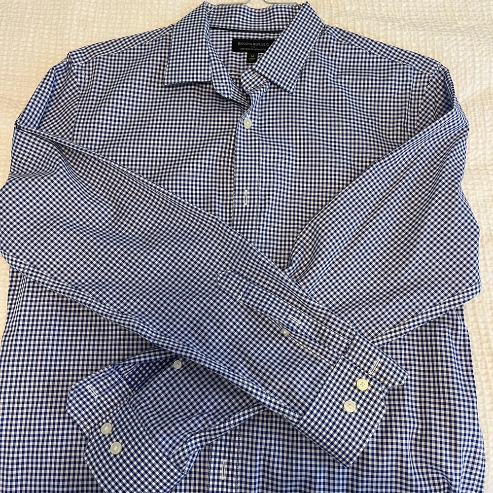 Banana Republic Standard Fit Dress Shirt Non Iron